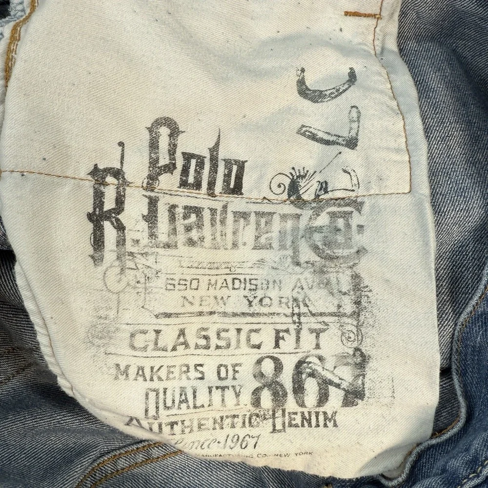 Polo‎ Ralph Lauren 867 Classic Fit Jeans Mens 40x30 Medium Wash Y2K 2012 EUC